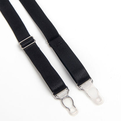 SUBBLIME - 955236 ENSEMBLE SOUTIEN-GORGE BONDAGE NOIR AVEC JARRETELLE S/M SUBBLIME SETS