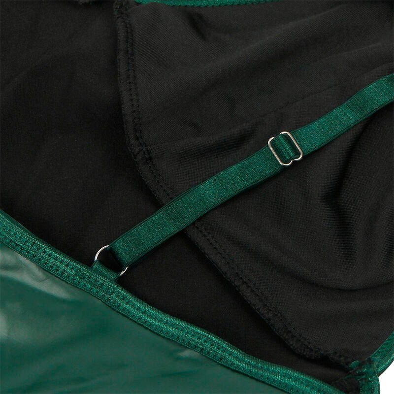 SUBBLIME - 955434 ROBE À BRETELLES EN CUIR VERT S/M SUBBLIME DRESSES