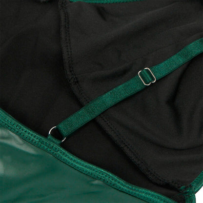SUBBLIME - 955434 ROBE À BRETELLES EN CUIR VERT S/M SUBBLIME DRESSES