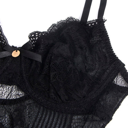 SUBBLIME - 955618 BODY EN DENTELLE AVEC FERMETURE EN BAS NOIR S/M SUBBLIME BODIES