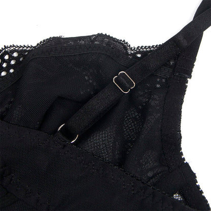 SUBBLIME - 955618 BODY EN DENTELLE AVEC FERMETURE EN BAS NOIR S/M SUBBLIME BODIES