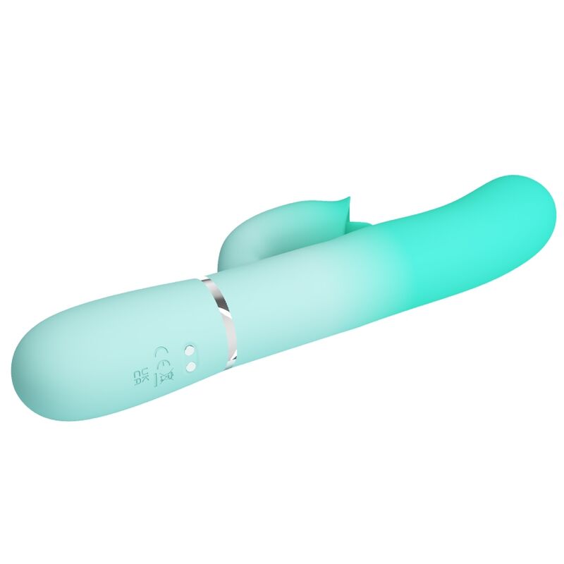PRETTY LOVE - VIBRATEUR LAPIN MULTIFONCTION GIGI VERT AQUA PRETTY LOVE FLIRTATION