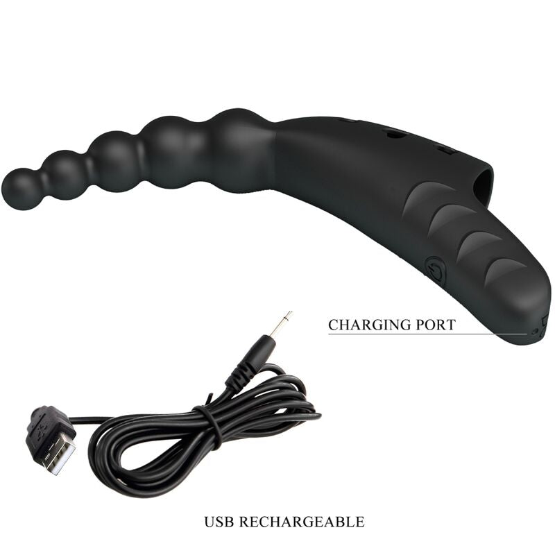 PRETTY LOVE - JORDIN FINGER VIBRATOR 10 VIBRATIONS NOIR PRETTY LOVE