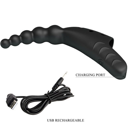 PRETTY LOVE - JORDIN FINGER VIBRATOR 10 VIBRATIONS NOIR PRETTY LOVE