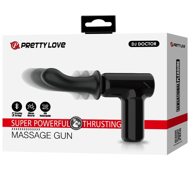 PRETTY LOVE - MASSEUR DJ DOCTOR 5 RÉGLAGES NOIR PRETTY LOVE C-TYPE
