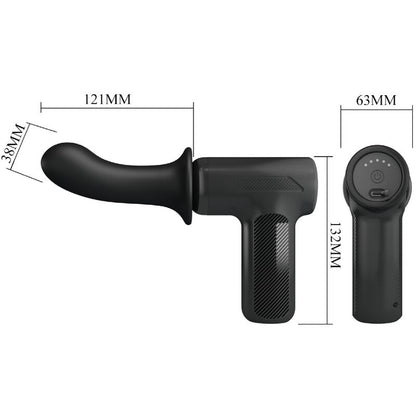 PRETTY LOVE - MASSEUR DJ DOCTOR 5 RÉGLAGES NOIR PRETTY LOVE C-TYPE