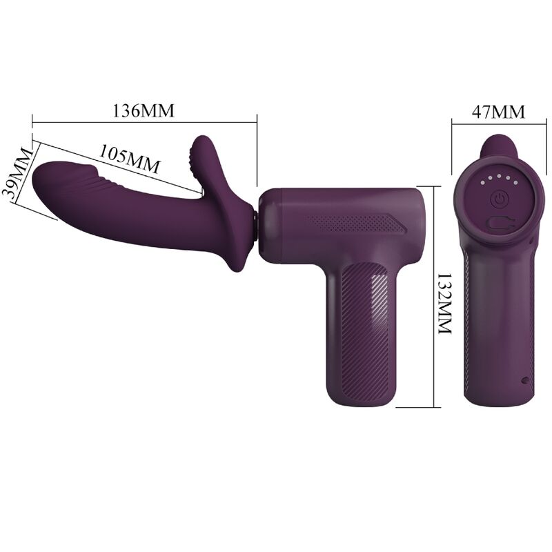 PRETTY LOVE - MASSEUR DJ SCHOLAR 5 RÉGLAGES VIOLET PRETTY LOVE C-TYPE