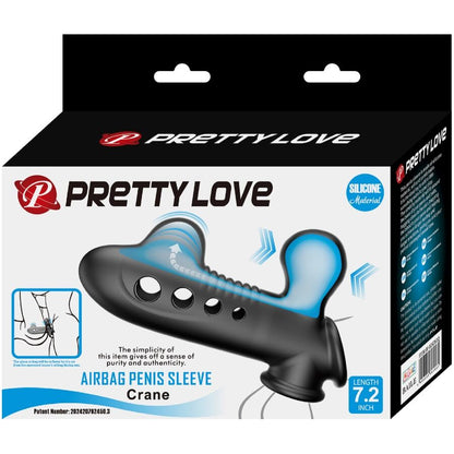 PRETTY LOVE - MANCHON PÉNIS CRANE AVEC AIRBAG NOIR PRETTY LOVE