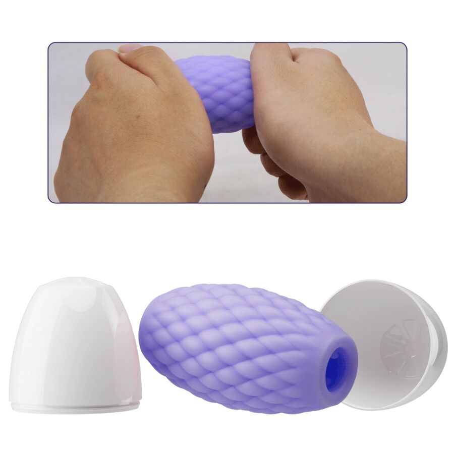 PRETTY LOVE - MASTURBATEUR POUR HOMME EN SILICONE ATHENA EROS VIOLET PRETTY LOVE