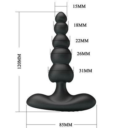 PRETTY LOVE - VIBRATEUR ANAL CORBAN 10 VIBRATIONS NOIR PRETTY LOVE