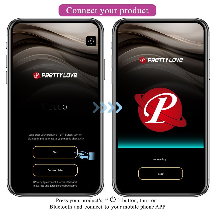 PRETTY LOVE - VIBRATEUR CONTRÔLÉ PAR APPLICATION LEVIATHAN VIOLET PRETTY LOVE SMART