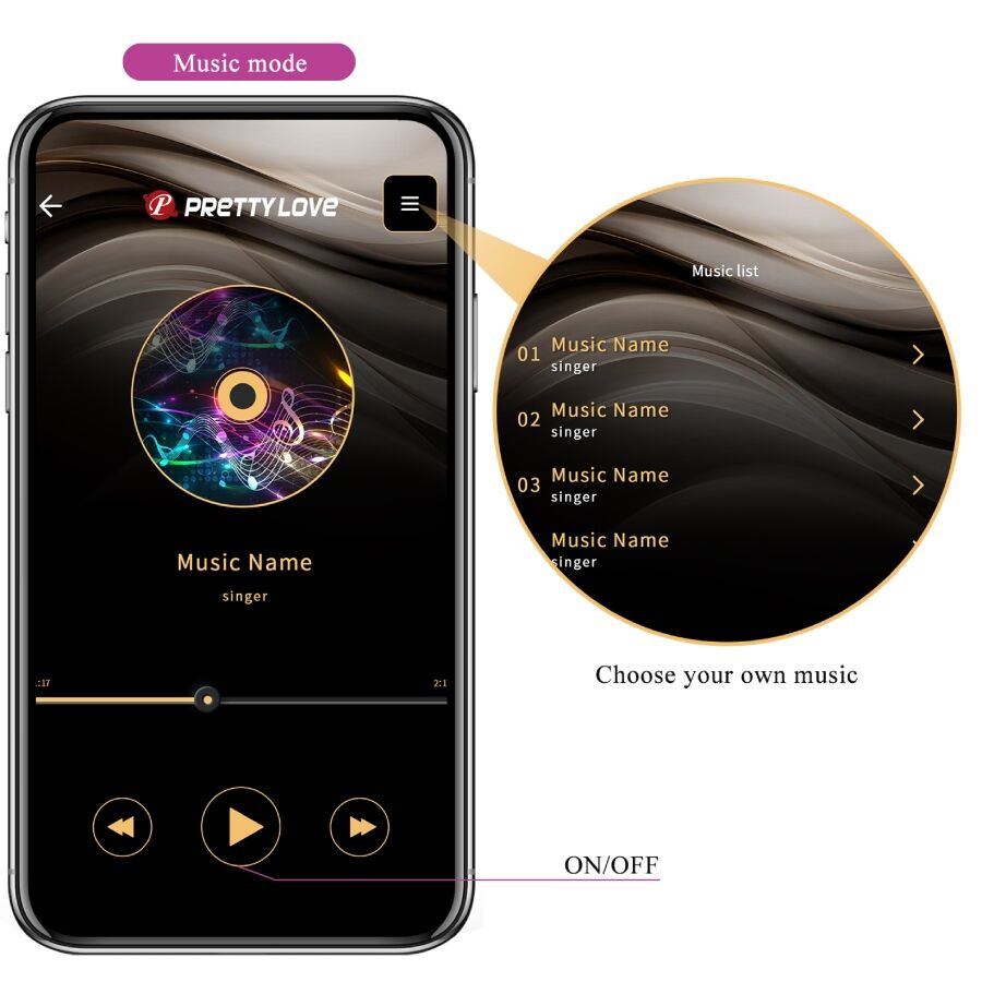 PRETTY LOVE - VIBRATEUR CONTRÔLÉ PAR APPLICATION LEVIATHAN VIOLET PRETTY LOVE SMART