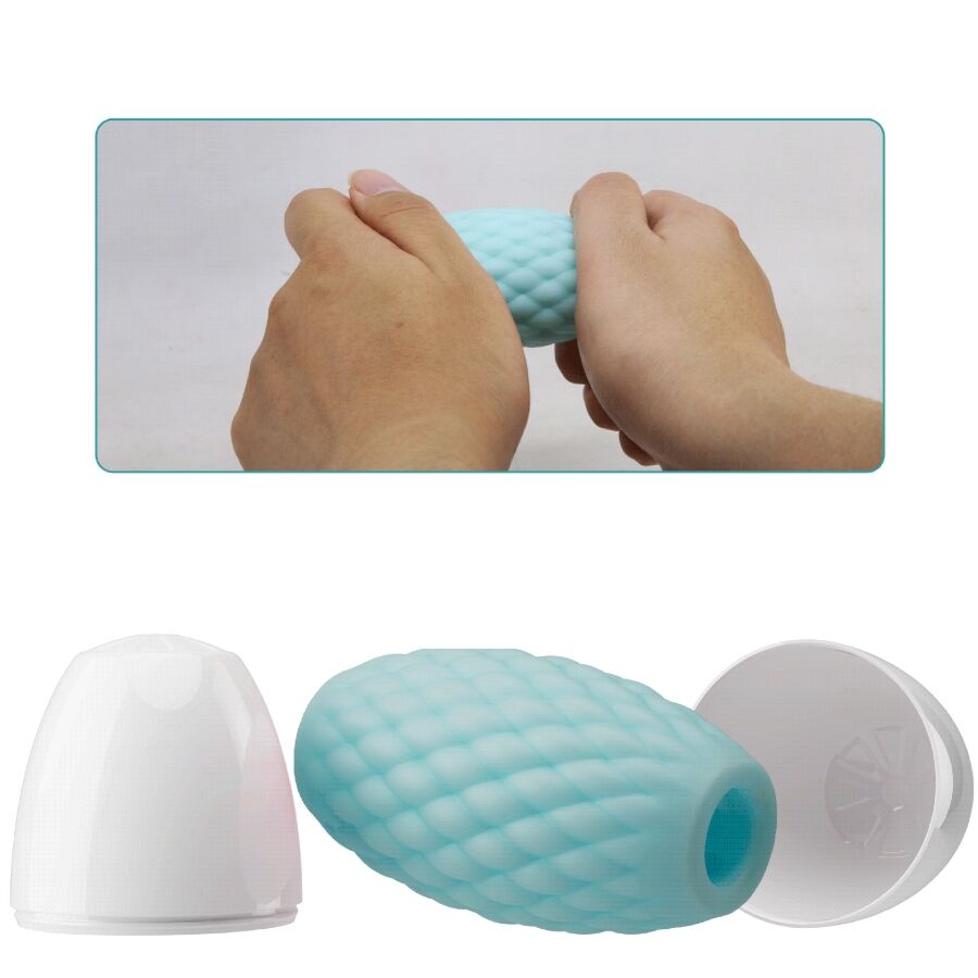 PRETTY LOVE - MASTURBATEUR POUR HOMME EN SILICONE ATHENA EROS BLEU CIEL PRETTY LOVE