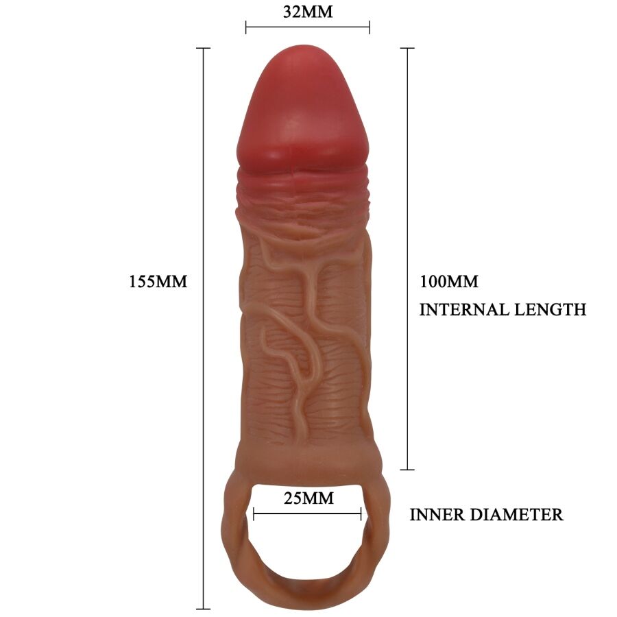 PRETTY LOVE - MANCHON PENIS PEIRRE 10 CM PRETTY LOVE