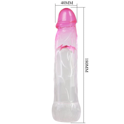 PRETTY LOVE - GAINE D'AGRANDISSEMENT RÉALISTE NERON 6 CM POUR PÉNIS ROSE PRETTY LOVE