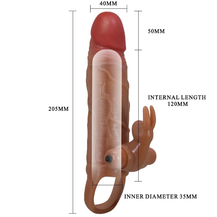 PRETTY LOVE - OSMAR MANCHON PÉNIS + STIMULATEUR DE CLITORIS VIBRANT PRETTY LOVE