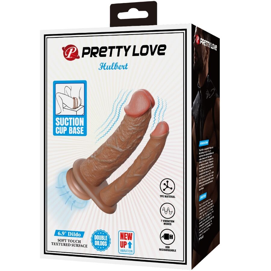PRETTY LOVE - HULBERT DOUBLE GODE RÉALISTE AVEC VIBRATION MULATO PRETTY LOVE