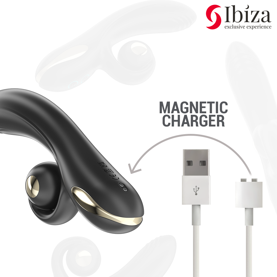 IBIZA - VIBRATEUR TWISTER AVEC STIMULATEUR DE COURBES ET VIBRO-ROTATION IBIZA TECHNOLOGY