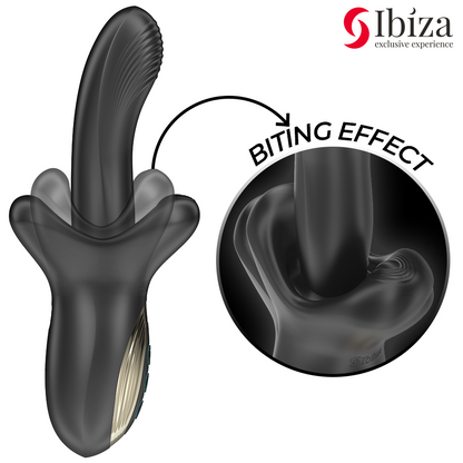 IBIZA - VIBRATEUR PUISSANT AVEC EFFET DE POUSSÉE ET DE MORSURE IBIZA TECHNOLOGY