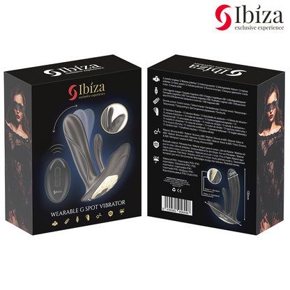IBIZA - VIBRATEUR PORTABLE AVEC STIMULATION DU POINT G ET DU CLITORIS AVEC TÉLÉCOMMANDE IBIZA TECHNOLOGY