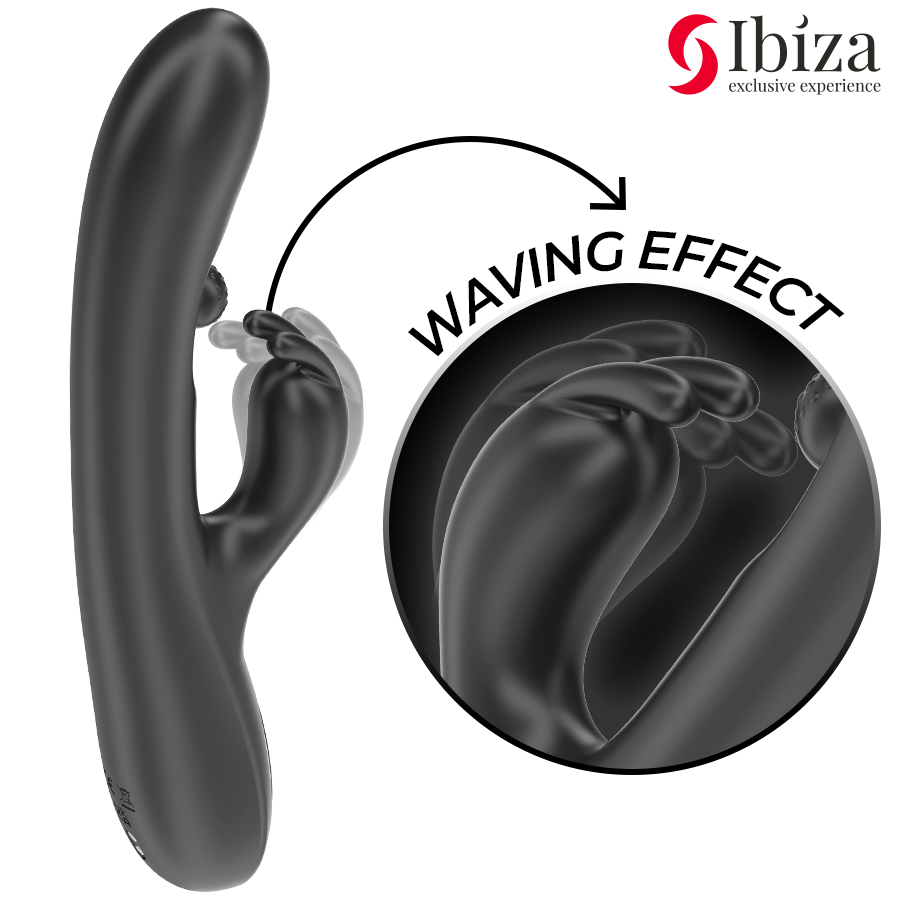 IBIZA - VIBRATEUR RABBIT PUISSANT AVEC PERLE ROULANTE MASSANTE IBIZA TECHNOLOGY