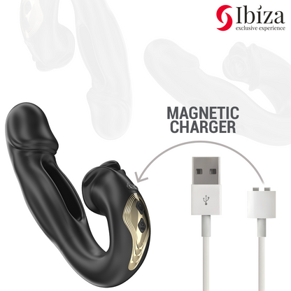 IBIZA - ROSE VIBRATEUR EFFET FLICKING ET STIMULATEUR DE CLITO IBIZA TECHNOLOGY