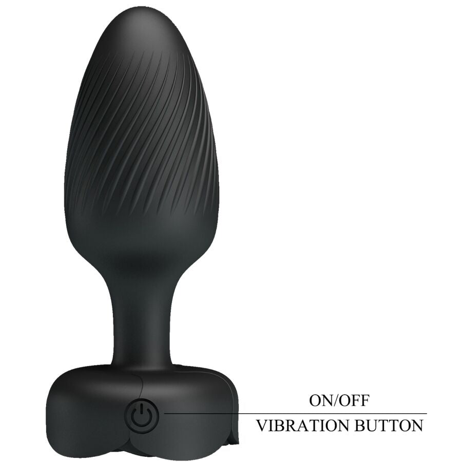 PRETTY LOVE - OSBORN PLUG ANAL AVEC LUMIÈRE LED NOIR 9,8 CM PRETTY LOVE