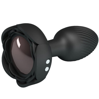 PRETTY LOVE - PLUG ANAL OLMAN AVEC LUMIÈRE LED NOIR 8,8 CM PRETTY LOVE