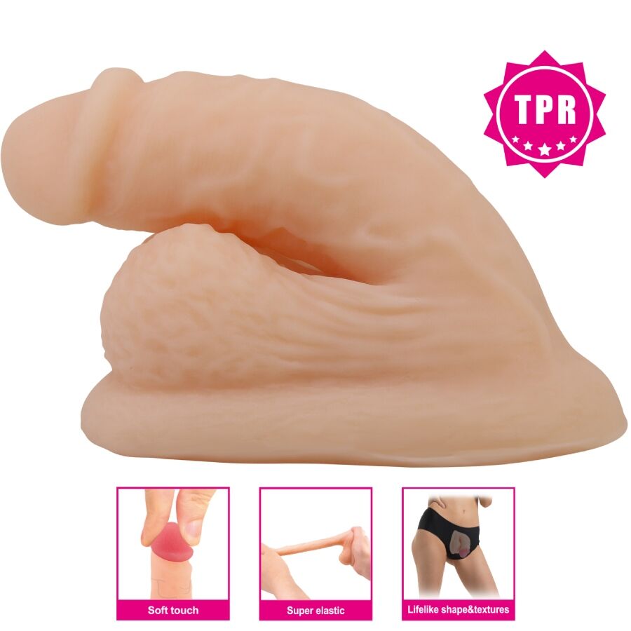 PRETTY LOVE - DILDO WILDON ULTRA RÉALISTE ET ÉLASTIQUE 10 CM NATUREL PRETTY LOVE