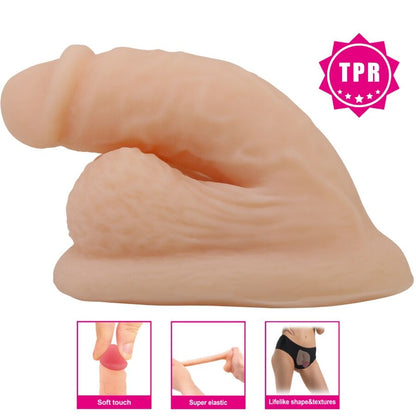 PRETTY LOVE - DILDO WILDON ULTRA RÉALISTE ET ÉLASTIQUE 10 CM NATUREL PRETTY LOVE