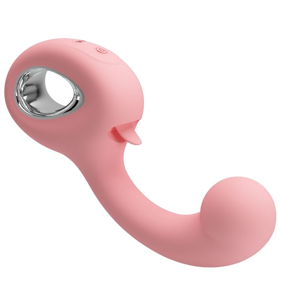 PRETTY LOVE - VIBRATEUR POINT G + STIMULATEUR DE CLITORIS ERYNNYES 10 VIBRATIONS ROSE PRETTY LOVE SMART