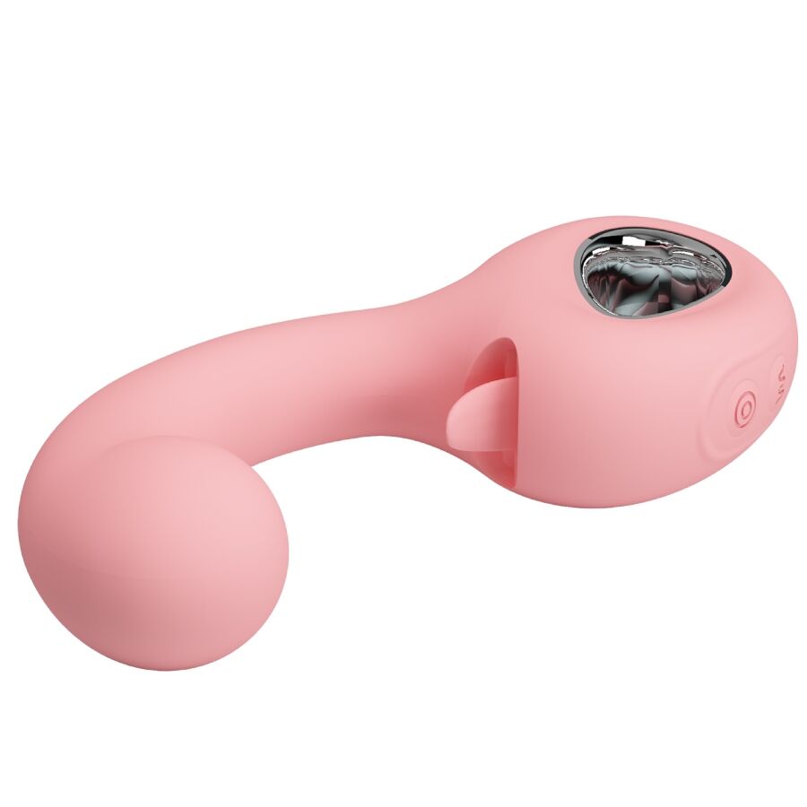 PRETTY LOVE - VIBRATEUR POINT G + STIMULATEUR DE CLITORIS ERYNNYES 10 VIBRATIONS ROSE PRETTY LOVE SMART