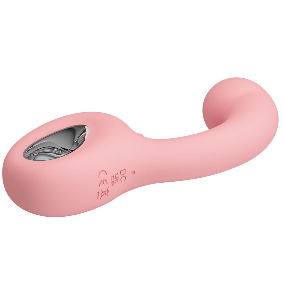 PRETTY LOVE - VIBRATEUR POINT G + STIMULATEUR DE CLITORIS ERYNNYES 10 VIBRATIONS ROSE PRETTY LOVE SMART