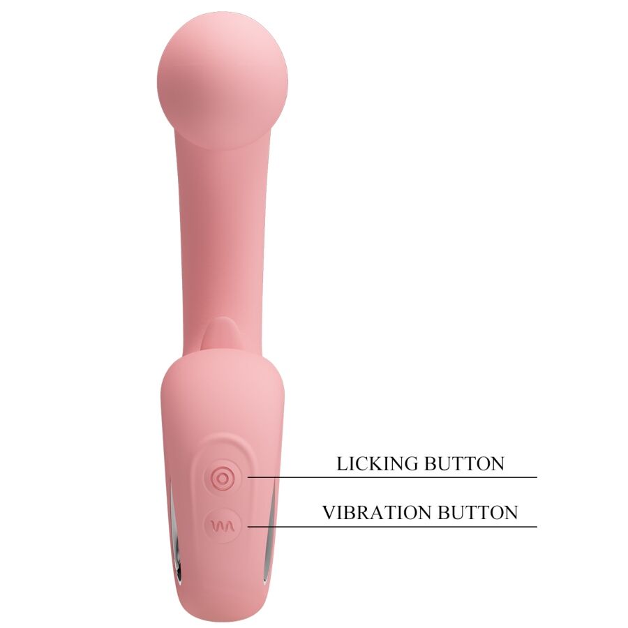 PRETTY LOVE - VIBRATEUR POINT G + STIMULATEUR DE CLITORIS ERYNNYES 10 VIBRATIONS ROSE PRETTY LOVE SMART