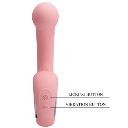 PRETTY LOVE - VIBRATEUR POINT G + STIMULATEUR DE CLITORIS ERYNNYES 10 VIBRATIONS ROSE PRETTY LOVE SMART