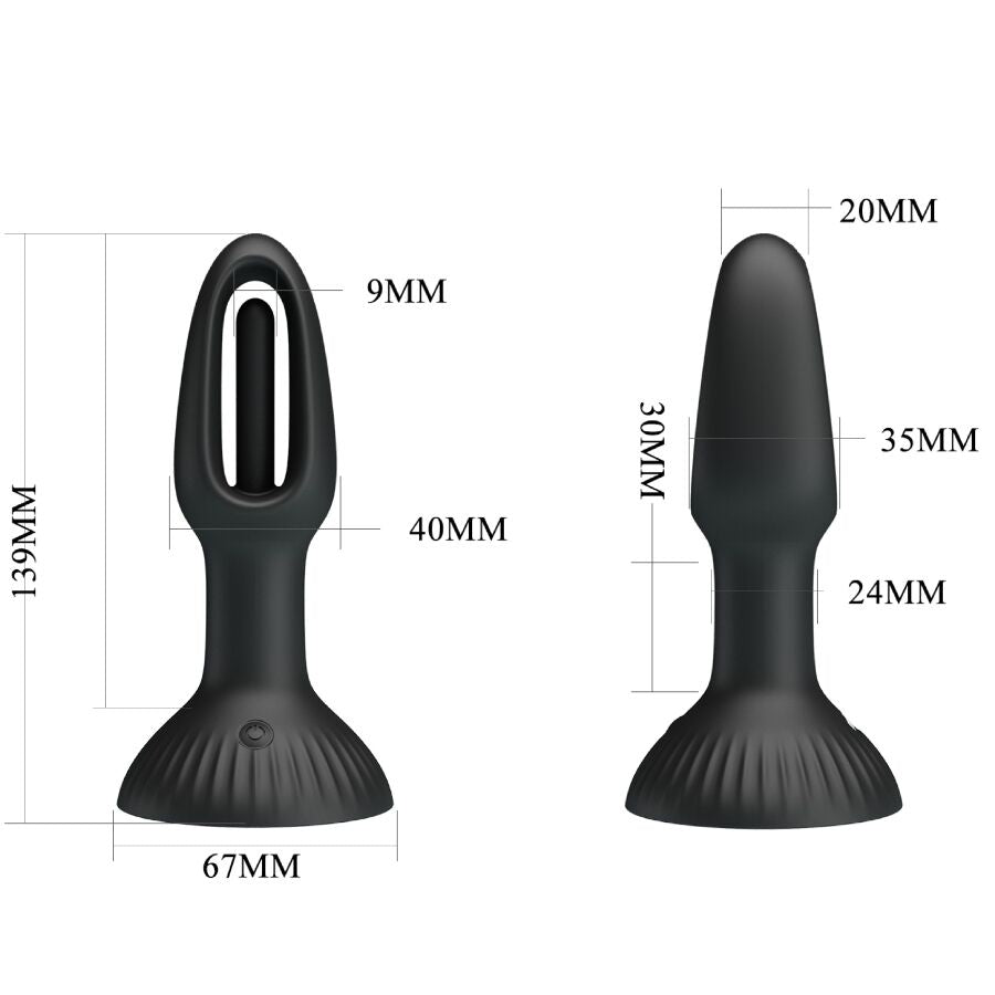 PRETTY LOVE - PLUG ANAL HUBERT AVEC 7 MODES DE VIBRATIONS PRETTY LOVE