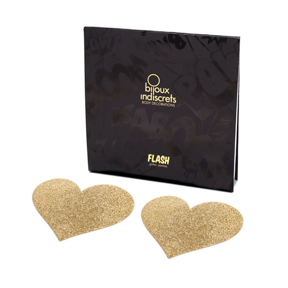 BIJOUX - INDISCRETS CACHE-METONS FLASH COEUR DOR? BIJOUX FLASH COLLECTION
