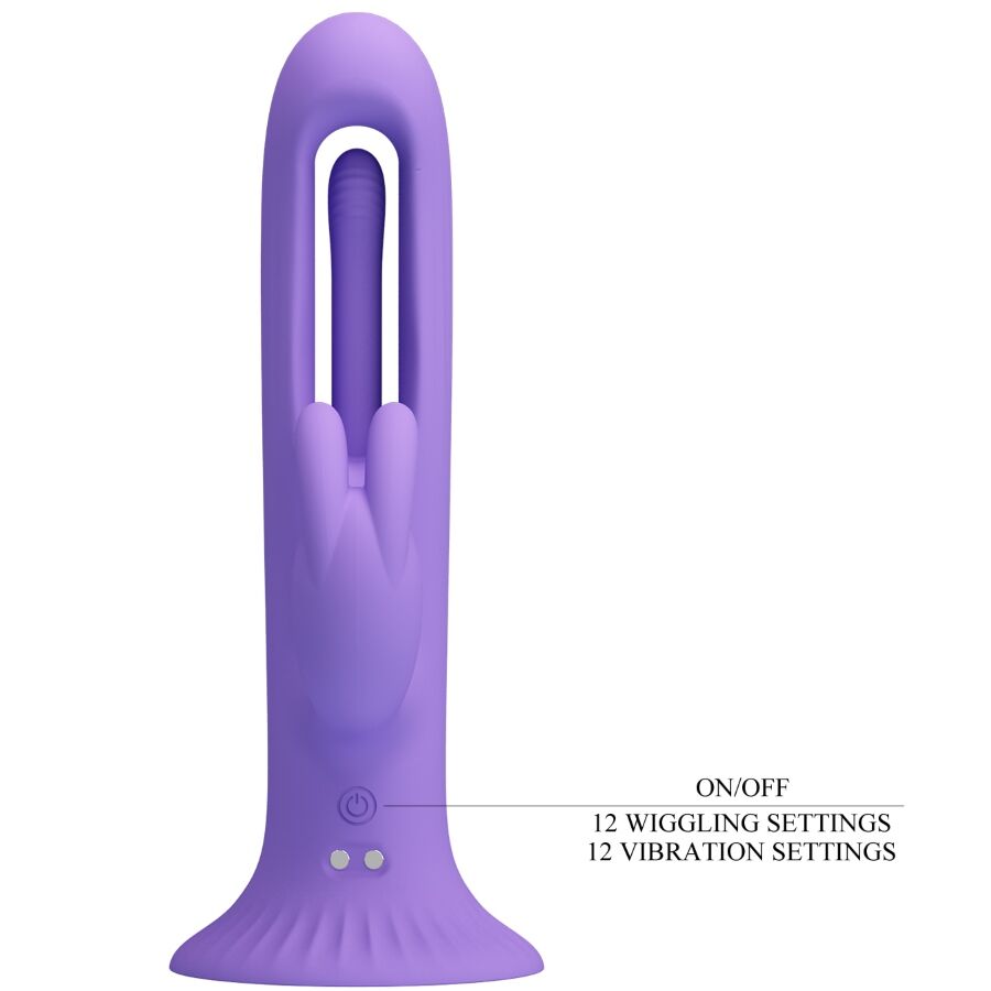 PRETTY LOVE - VIBRATEUR LAPIN KILLMOULIS 12 MODES DE VIBRATION VIOLET PRETTY LOVE