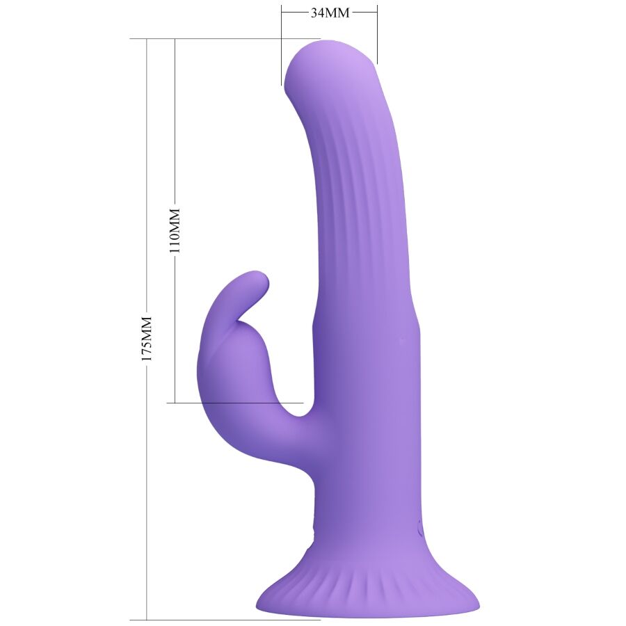 PRETTY LOVE - VIBRATEUR LAPIN KILLMOULIS 12 MODES DE VIBRATION VIOLET PRETTY LOVE