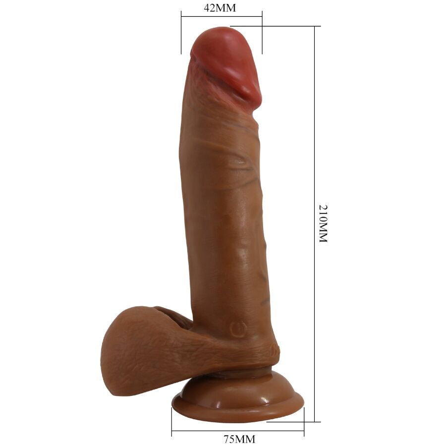 BAILE - ABEL GODE RÉALISTE 21 CM MULÂTRE BAILE VIBRATORS