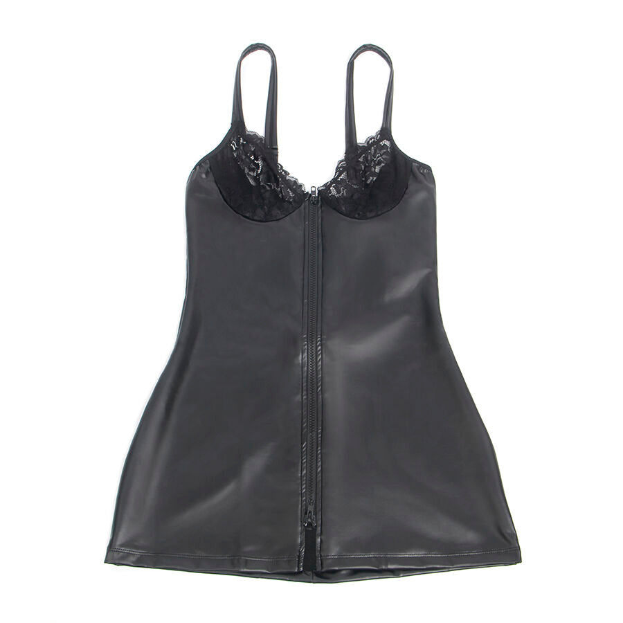 SUBBLIME - 957575 ROBE ZIPPÉE EN CUIR NOIR L/XL SUBBLIME DRESSES