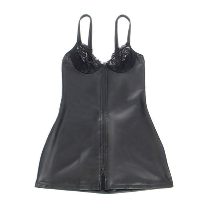SUBBLIME - 957575 ROBE ZIPPÉE EN CUIR NOIR L/XL SUBBLIME DRESSES