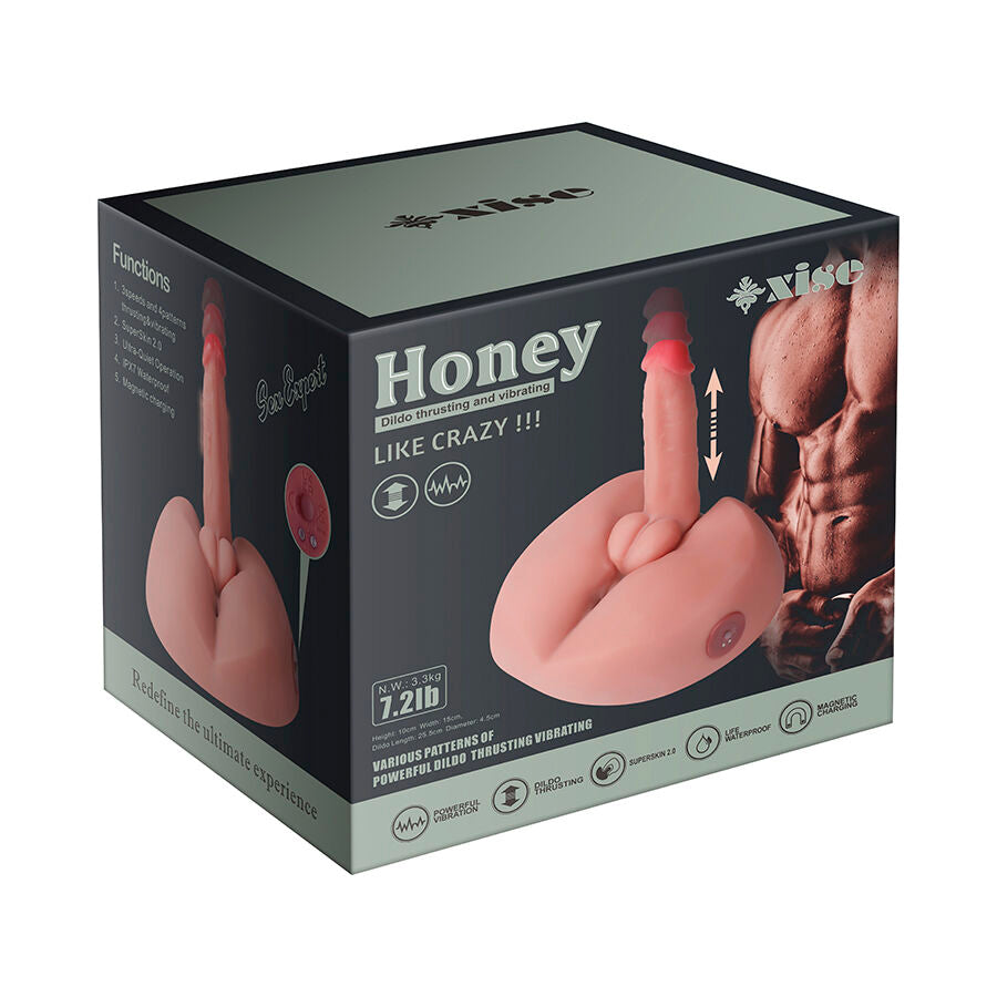 XISE - GODEMICHET RÉALISTE HONEY MASTURBATEUR VIBRANT 25 CM XISE