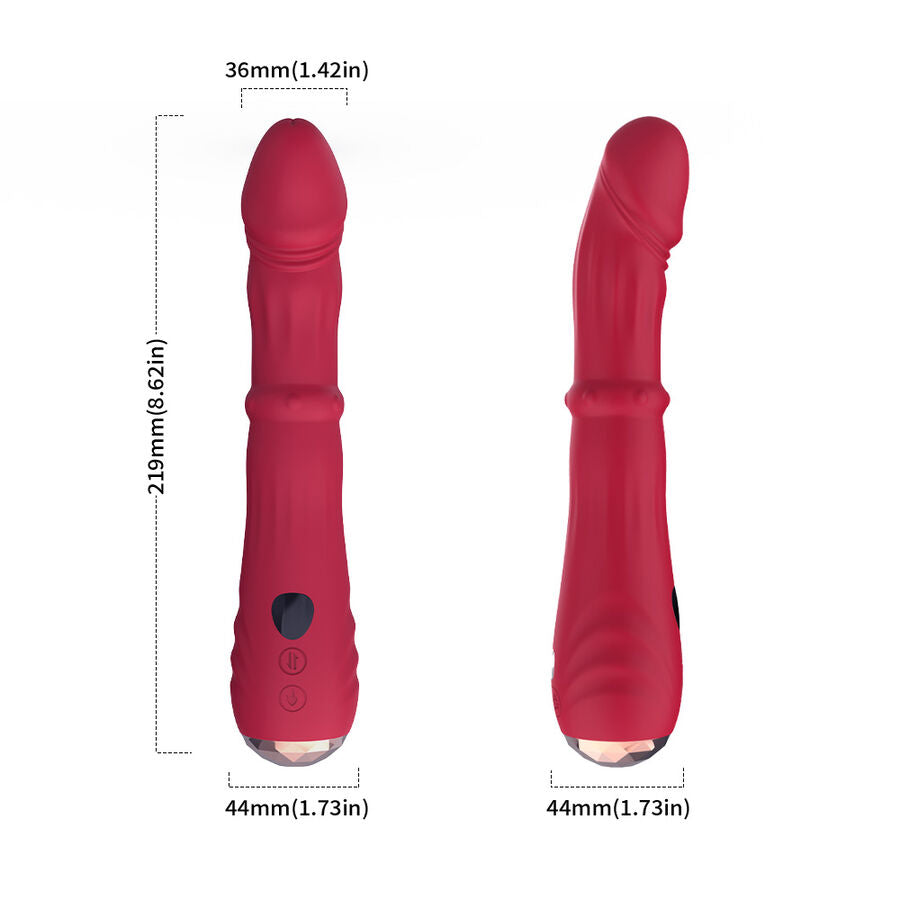ARMONY - DILDO VIBRATEUR POINT A THERMO-RÉGLABLE ROUGE ARMONY VIBRATORS