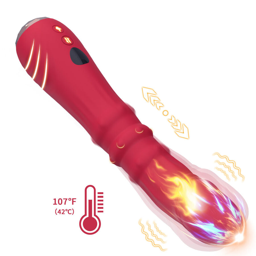 ARMONY - DILDO VIBRATEUR POINT A THERMO-RÉGLABLE ROUGE ARMONY VIBRATORS