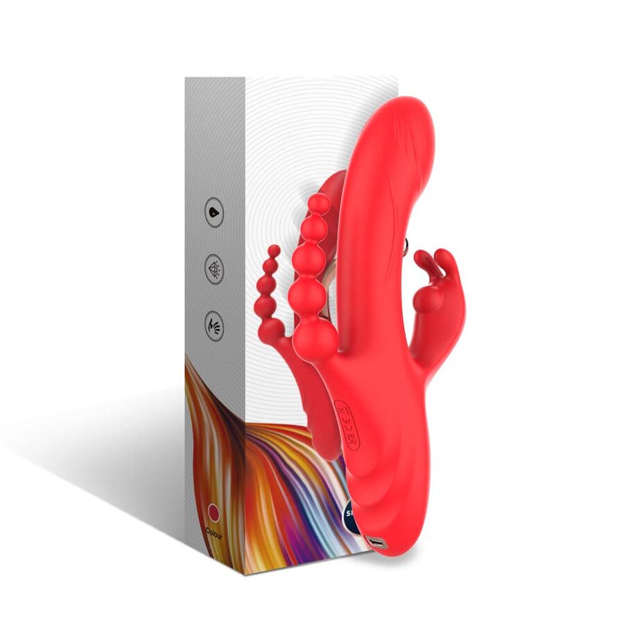 ARMONY - STIMULATEUR DE POINT G ET DE CLITORIS VIBRATEUR ROUGE ARMONY VIBRATORS