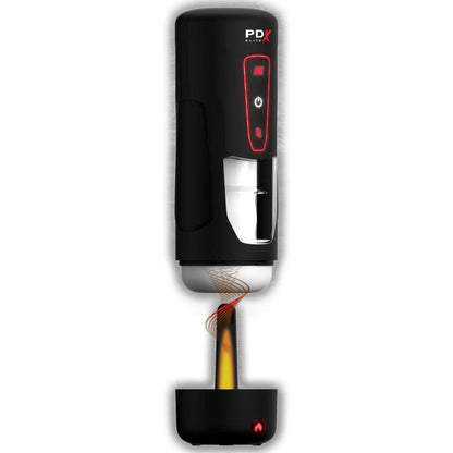 PDX ELITE - MASTURBATEUR AUTOMATIQUE MILK ME HOTTER AVEC VIBRATION À EFFET DE POUSSÉE ET DE CHALEUR PDX ELITE
