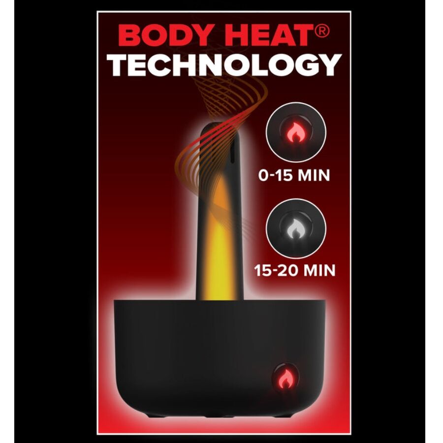 PDX ELITE - MASTURBATEUR AUTOMATIQUE MILK ME HOTTER AVEC VIBRATION À EFFET DE POUSSÉE ET DE CHALEUR PDX ELITE