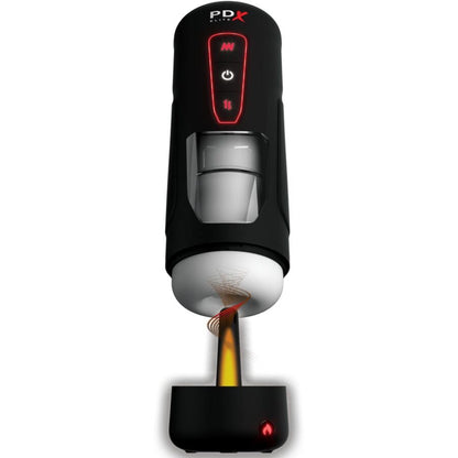 PDX ELITE - MASTURBATEUR AUTOMATIQUE MILK ME HOTTER AVEC VIBRATION À EFFET DE POUSSÉE ET DE CHALEUR PDX ELITE