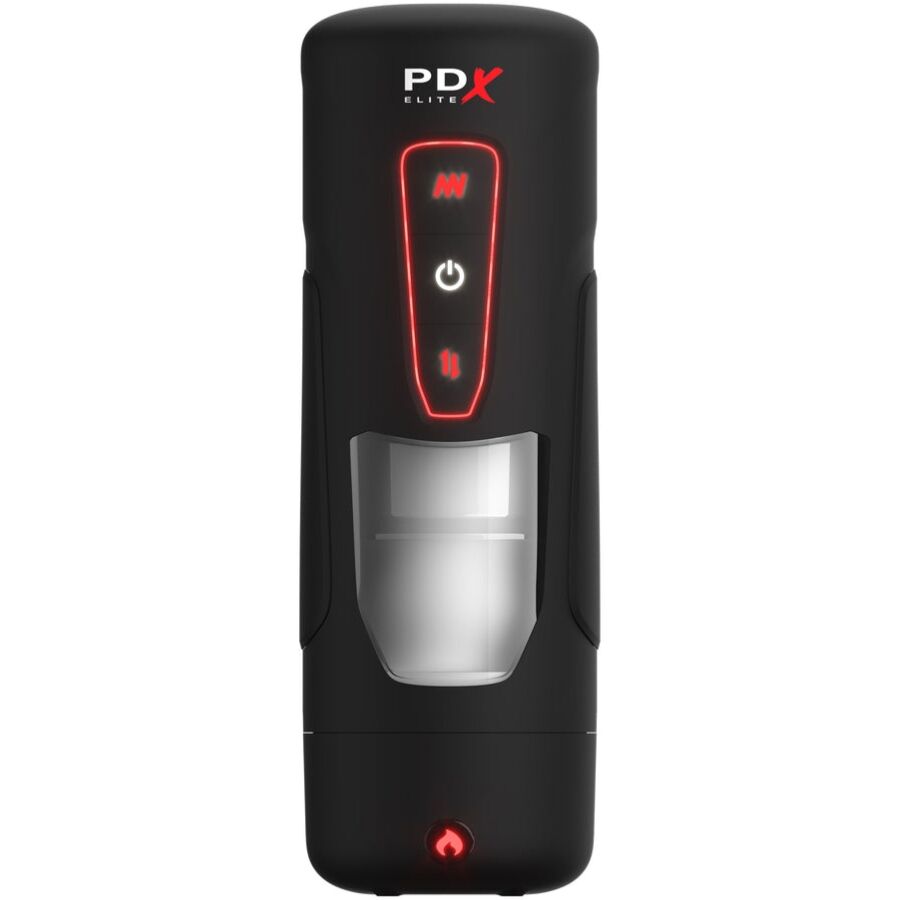 PDX ELITE - MASTURBATEUR AUTOMATIQUE MILK ME HOTTER AVEC VIBRATION À EFFET DE POUSSÉE ET DE CHALEUR PDX ELITE